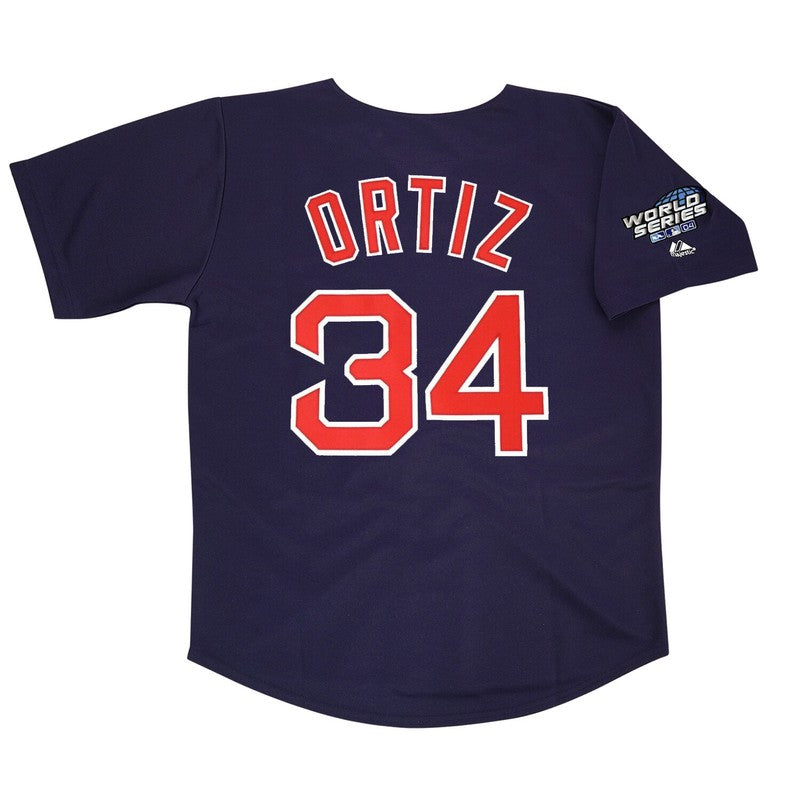 Boston Red Sox David Ortiz Alt World Series MLB jersey front view