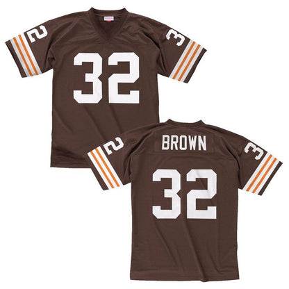 Jim Brown 1963 Clveland Browns Home Brown Legacy Jersey jersey front view