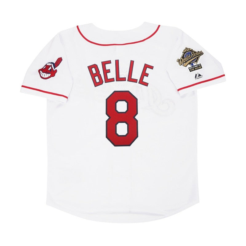 Cleveland Indians Albert Belle World Series MLB jersey front view