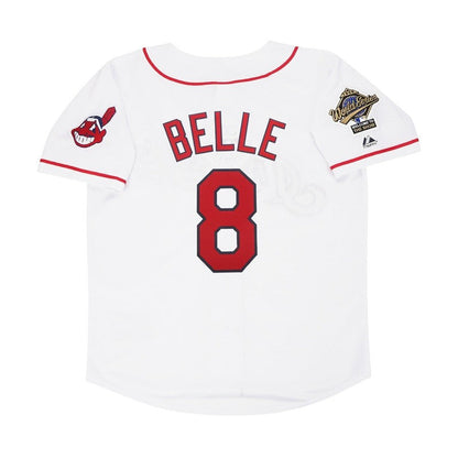 Cleveland Indians Albert Belle World Series MLB jersey front view