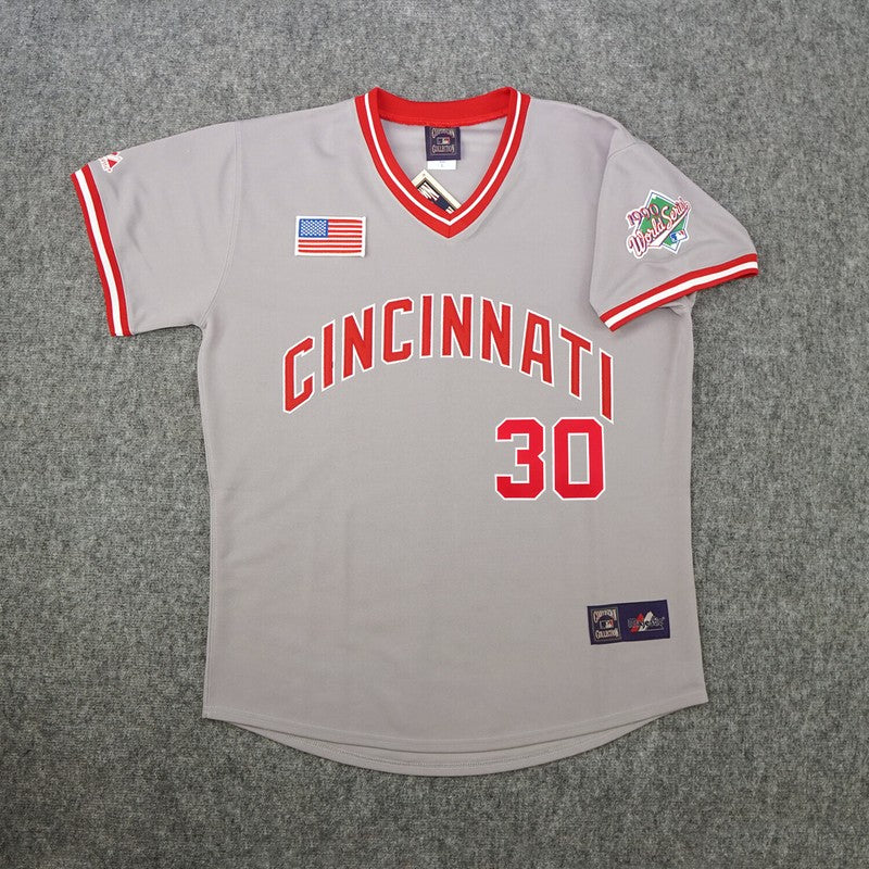 Cincinnati Reds Ken Griffey Sr World Series MLB jersey front view