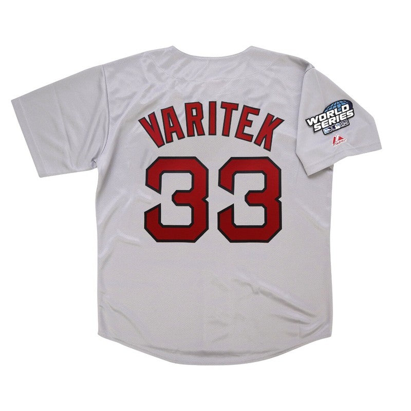 Boston Red Sox Jason Varitek World Series M MLB jersey front view