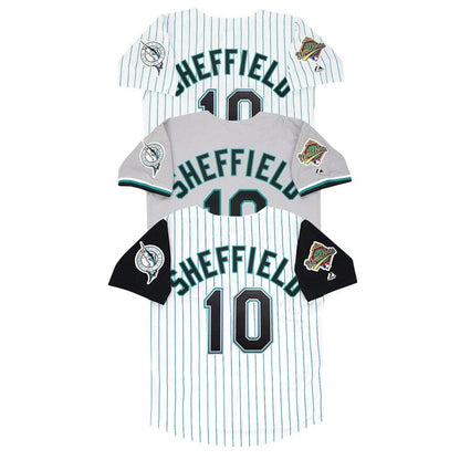 Florida Marlins Gary Sheffield Alt World Series MLB jersey front view