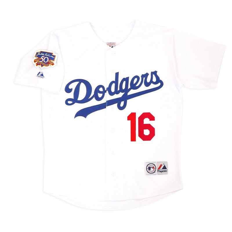 Los Angeles Dodgers Hideo Nomo W Jackie 50th MLB jersey front view