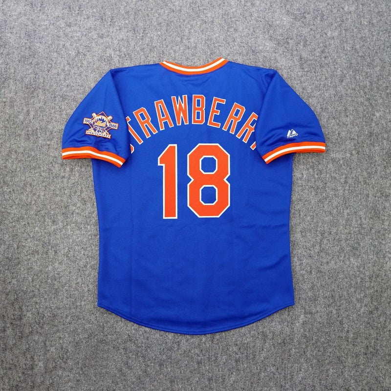 DS 1986 NYM Alt Blue 25th Cooperstown Jersey