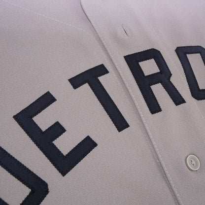 D1 Cooperstown Grey Road Jersey 100th Patch