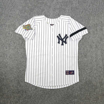 New York Yankees Bernie Williams World Series Cooperstown MLB jersey front view