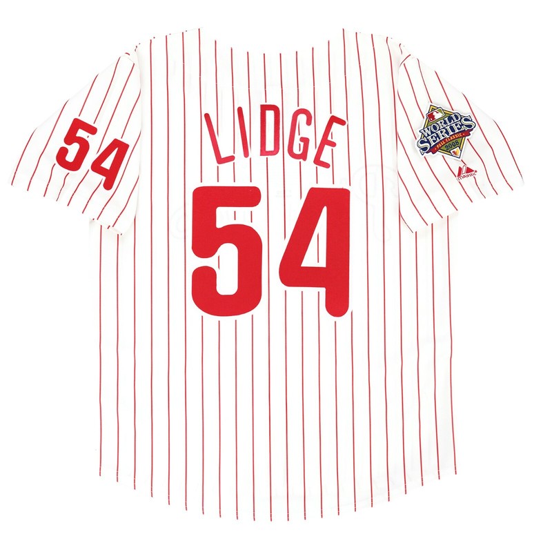 Philadelphia Phillies Brad Lidge World Series MLB jersey front view