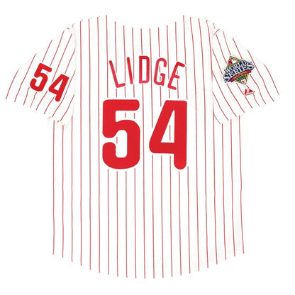 Philadelphia Phillies Brad Lidge World Series MLB jersey front view