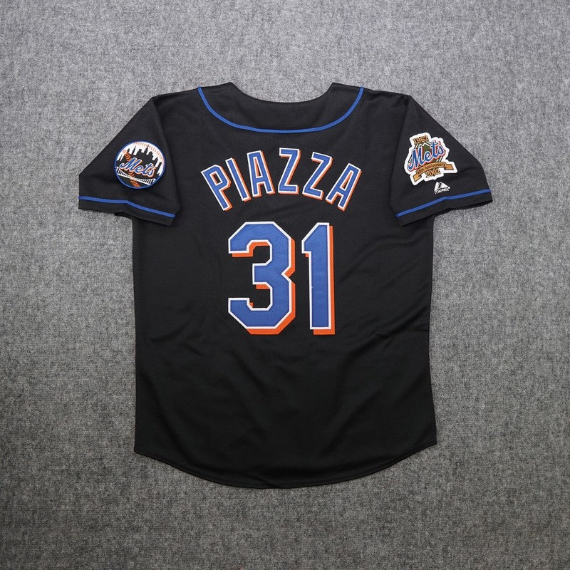 New York Mets Mike Piazza 40th Anniversary MLB jersey front view