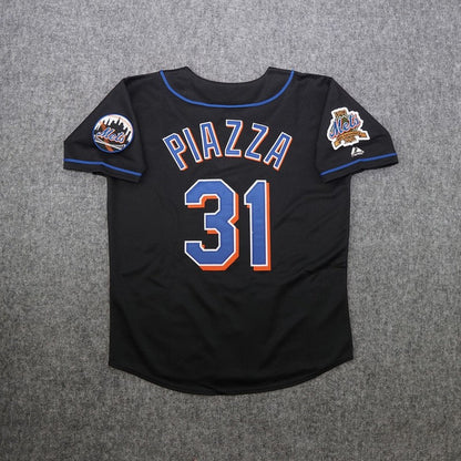 New York Mets Mike Piazza 40th Anniversary MLB jersey front view