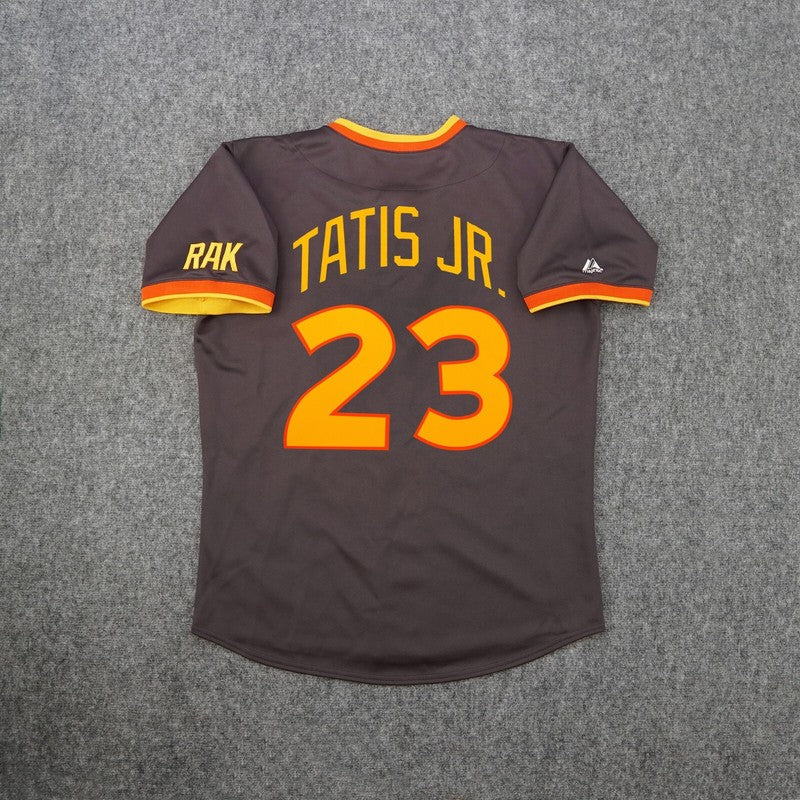 San Diego Padres Fernando Tatis Jr Cooperstown MLB jersey front view