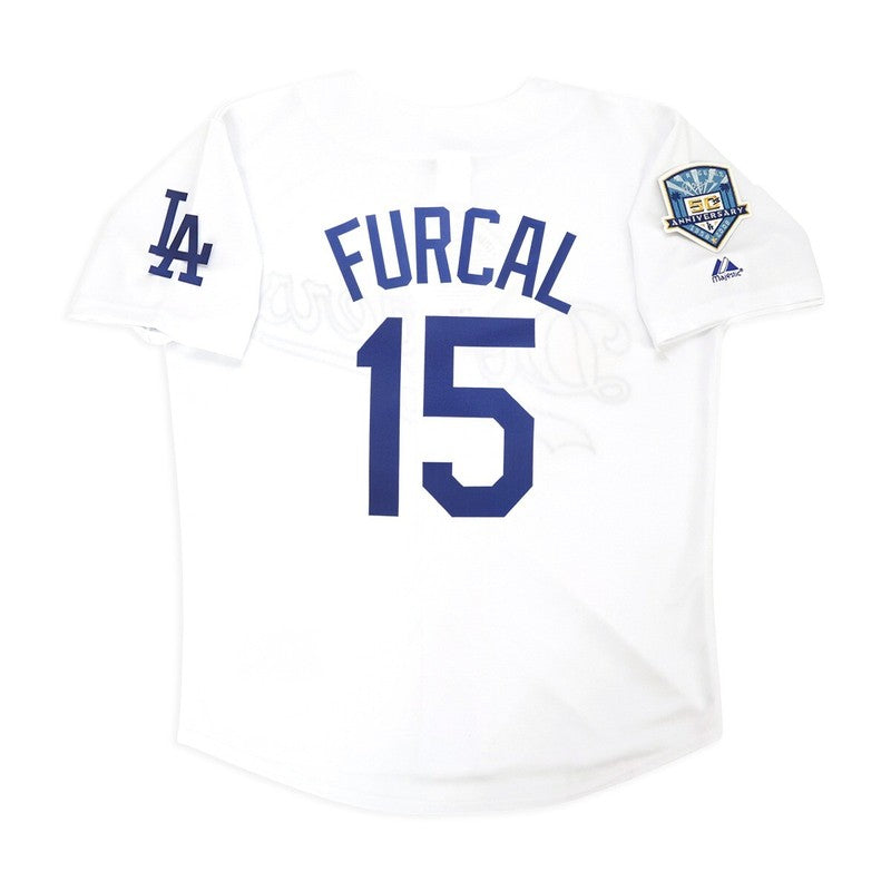 Los Angeles Dodgers Rafael Furcal 50th Anniv S MLB jersey front view