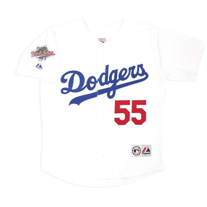 Los Angeles Dodgers Orel Hershiser World Series S MLB jersey front view