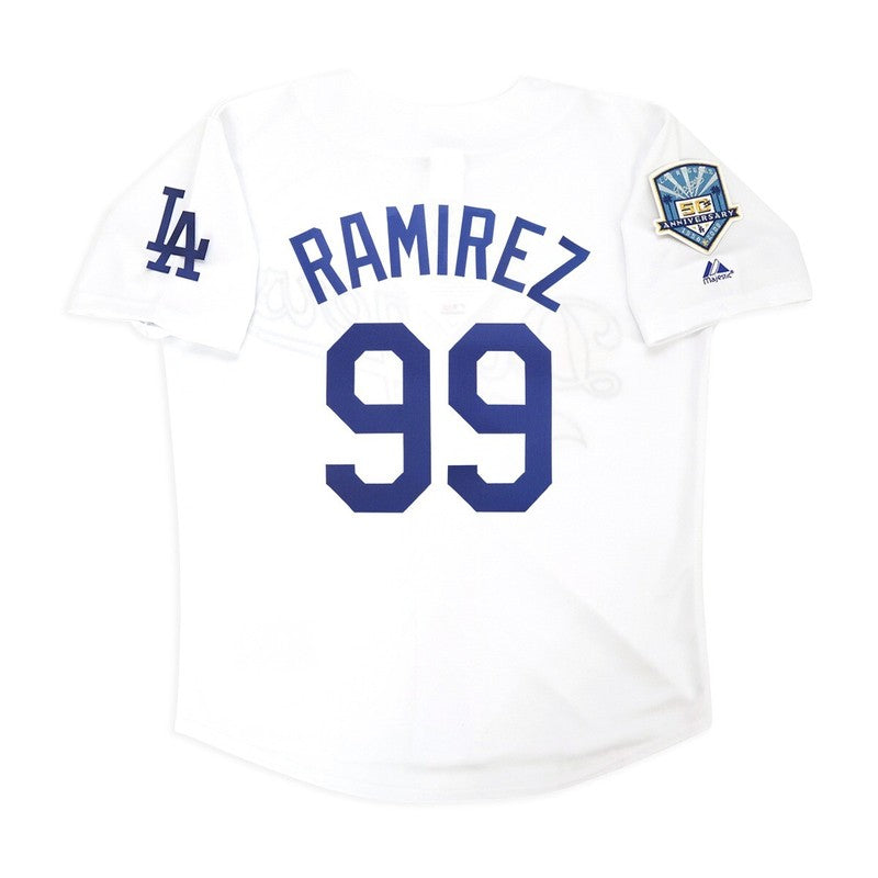 Los Angeles Dodgers Manny Ramirez 50th Anniv S MLB jersey front view