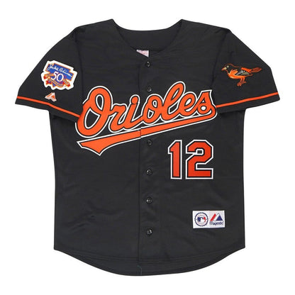 Baltimore Orioles Roberto Alomar Alt W Jackie MLB jersey front view