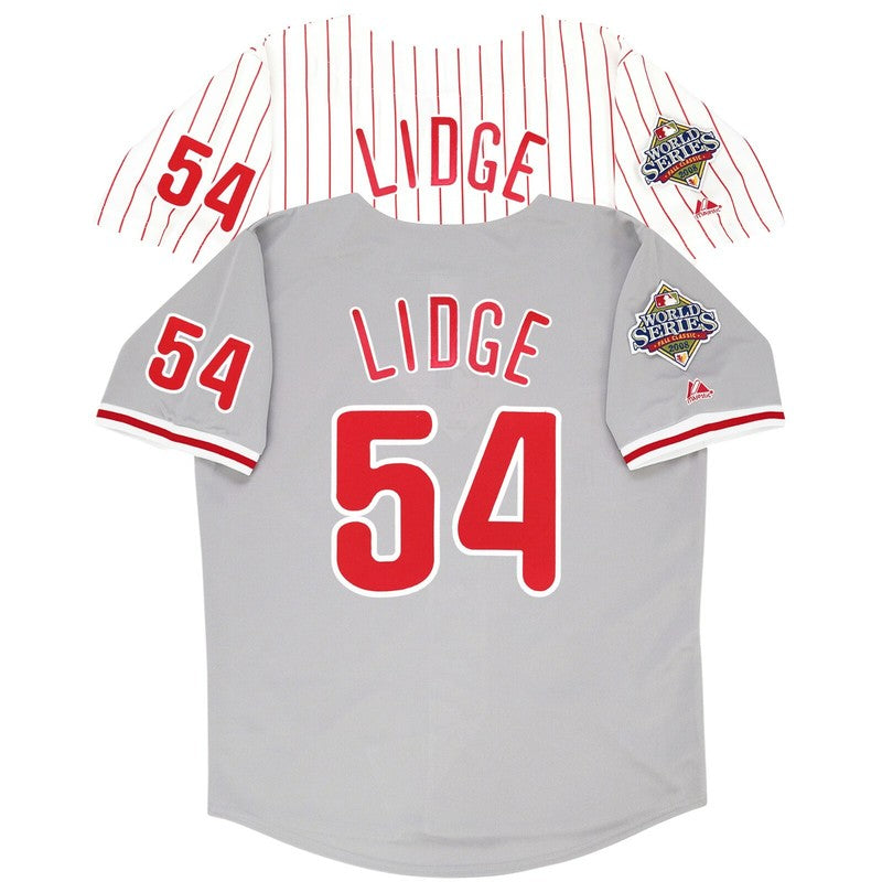 Philadelphia Phillies Brad Lidge World Series MLB jersey front view