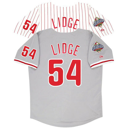 Philadelphia Phillies Brad Lidge World Series MLB jersey front view