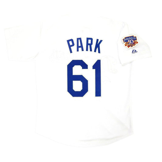 CH Park 1997 LAD Home Jersey Jackie 50th Patch