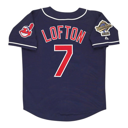 Cleveland Indians Kenny Lofton Alt World Series MLB jersey front view