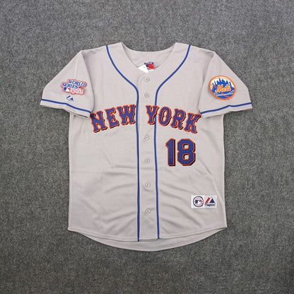 DS 1986 NYM WS Grey Road Jersey