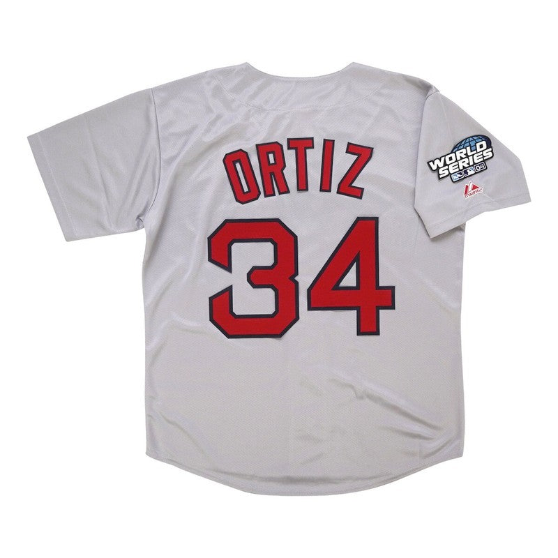 Boston Red Sox David Ortiz World Series M MLB jersey front view