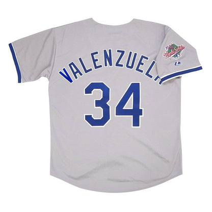 Los Angeles Dodgers Fernando Valenzuela World Series MLB jersey front view