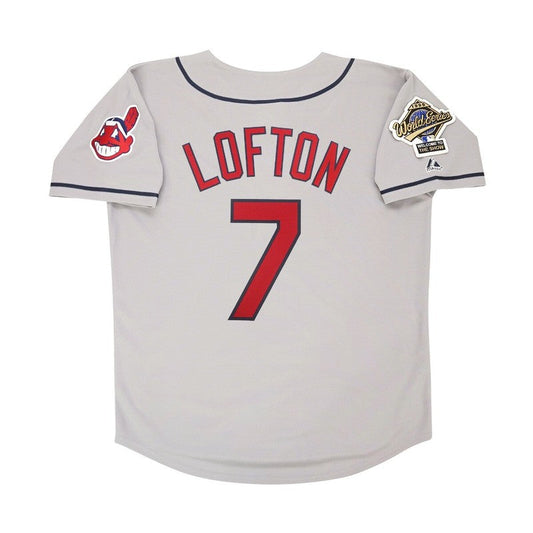 Cleveland Indians Kenny Lofton World Series M MLB jersey front view