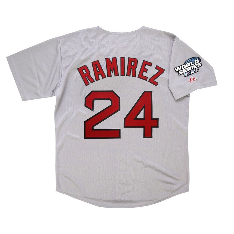 Boston Red Sox Manny Ramirez World Series M MLB jersey front view