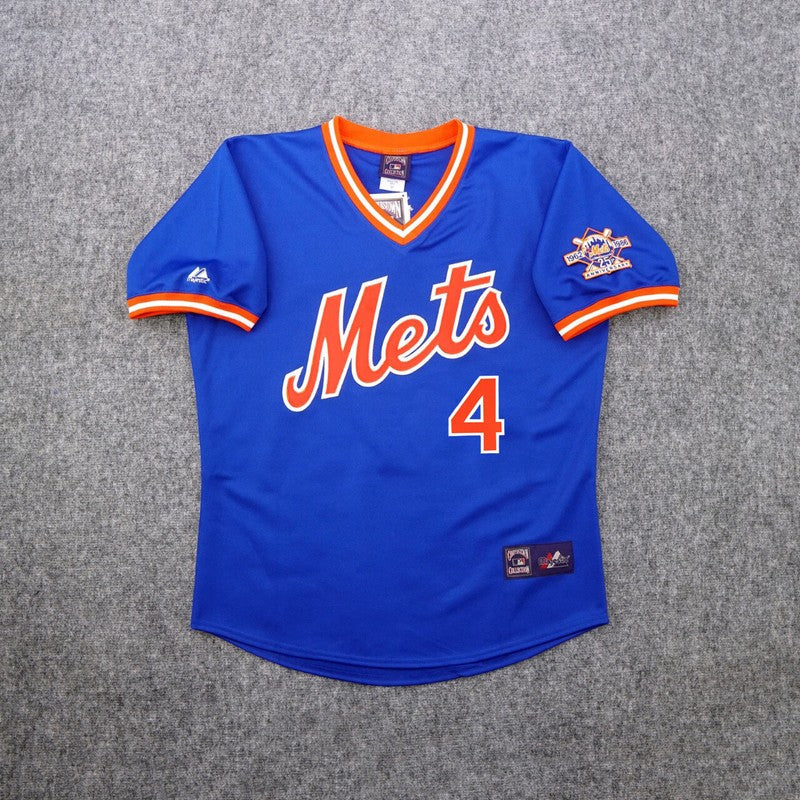 New York Mets Lenny Dykstra 25th Cooperstown MLB jersey front view