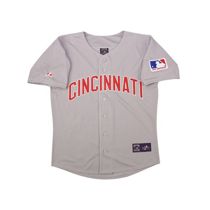 Cincinnati Reds Cooperstown W 100th Patch MLB jersey front view