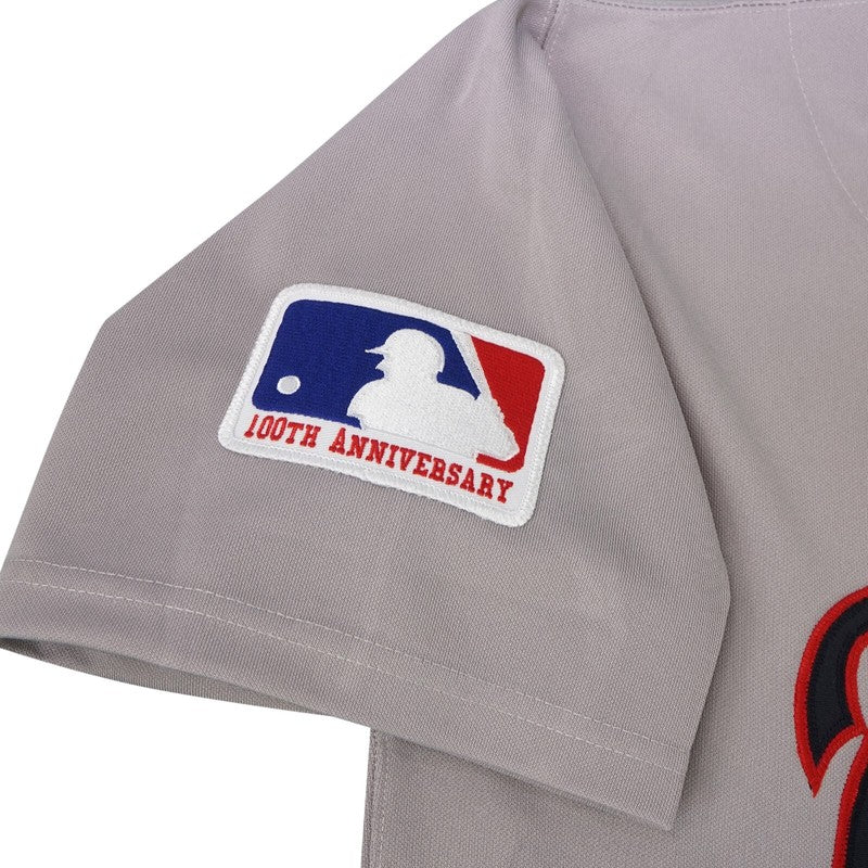 AB 1969 Cooperstown Grey Road Jersey 100th Patch