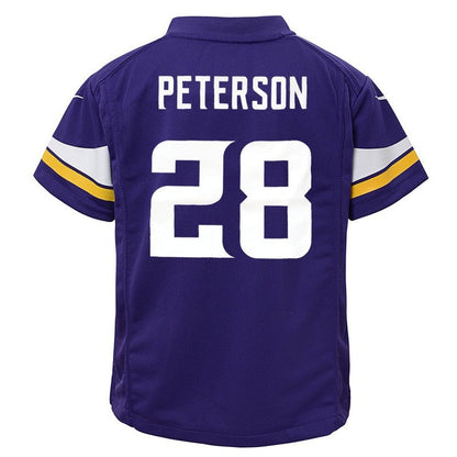 Minnesota Vikings Adrian Peterson Boys S L NFL jersey front view
