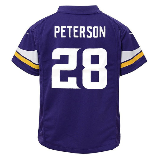 Minnesota Vikings Adrian Peterson Boys S L NFL jersey front view