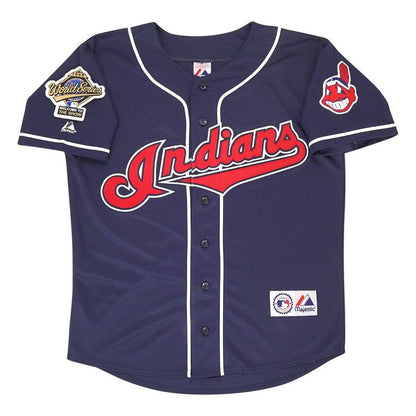 Cleveland Indians Albert Belle Alt World Series MLB jersey front view