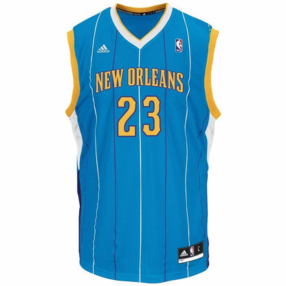 Anthony Davis New Orleans Hornets Replica Blue Jersey jersey front view