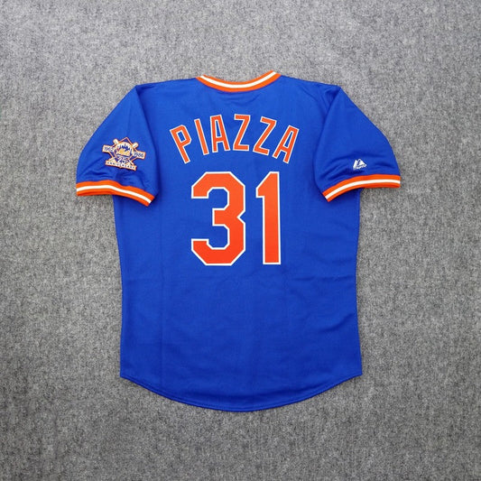 MP 1986 NYM Alternate Blue 25th Cooperstown Jersey