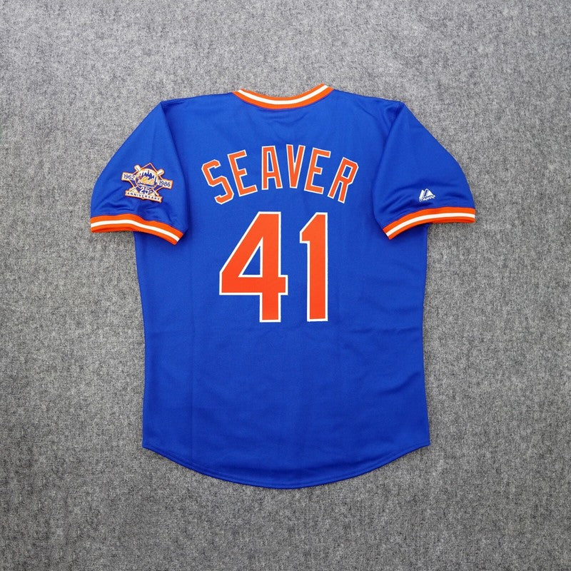 New York Mets Tom Seaver 25th Cooperstown MLB jersey front view