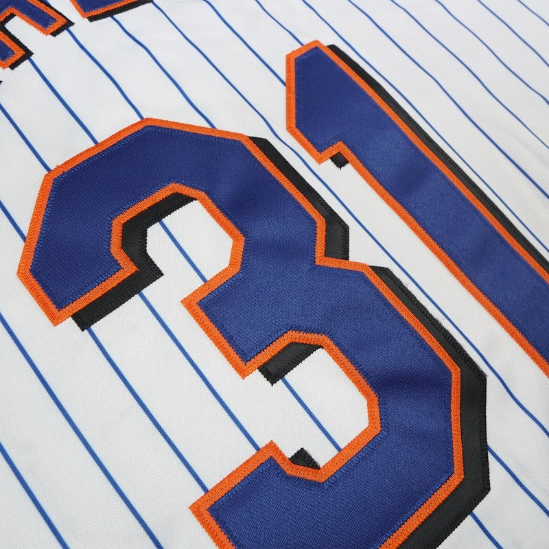 New York Mets Mike Piazza 40th Anniversary MLB jersey front view
