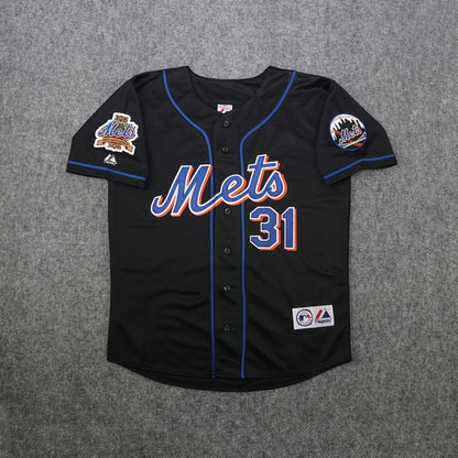 New York Mets Mike Piazza 40th Anniversary MLB jersey front view