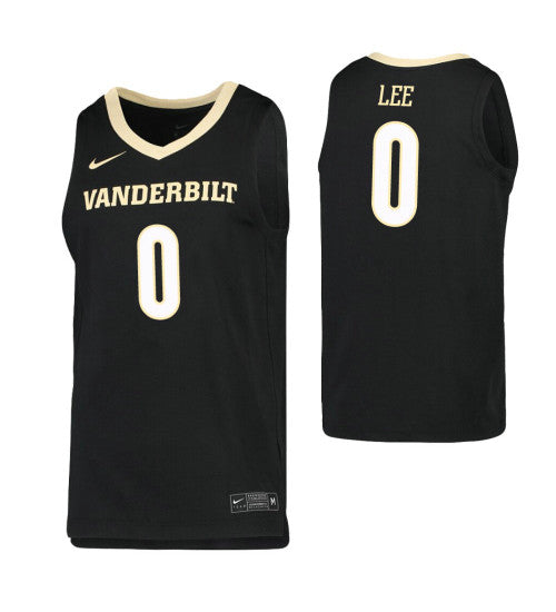 Saben Lee Vanderbilt Commodores Saben Lee Vanderbilt Commodores Jersey Black stitched throwback college basketball jersey