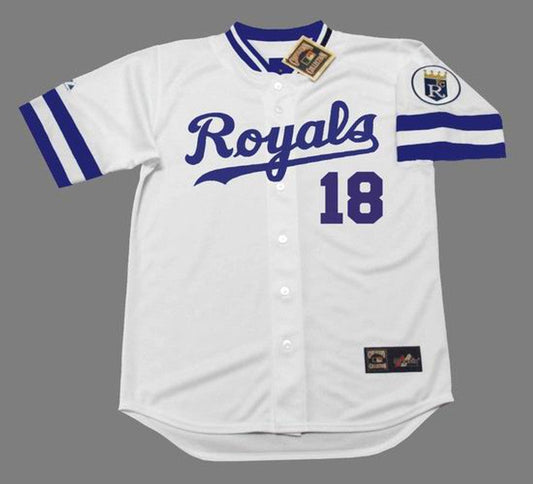 BS KCR 1989 Home Throwback Baseball Stitched Jersey, Vintage Baseball Jersey, Retro Sewn Jersey