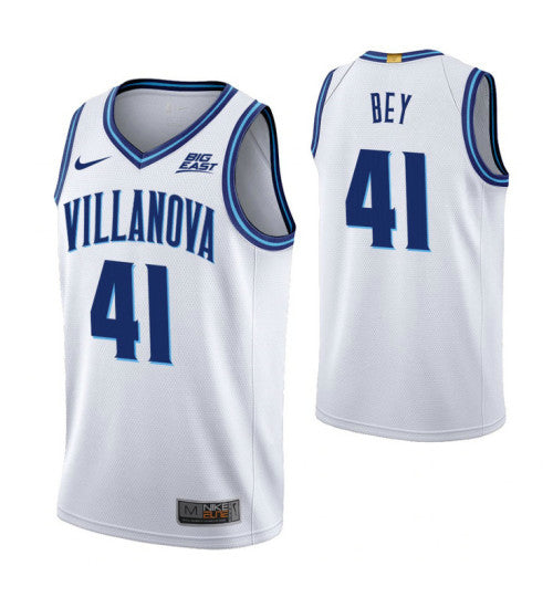 Villanova Wildcats Saddiq Bey White Home College Basketball Jersey | Stitched Jersey RTJS 6253
