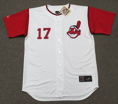 Cleveland Indians Chico Salmon Cooperstown MLB jersey front view