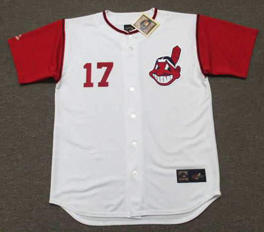 Cleveland Indians Chico Salmon Cooperstown MLB jersey front view