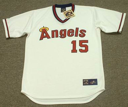 Tim Salmon California Angels Cooperstown Throwback Home Baseball Stitched Jersey jersey front view