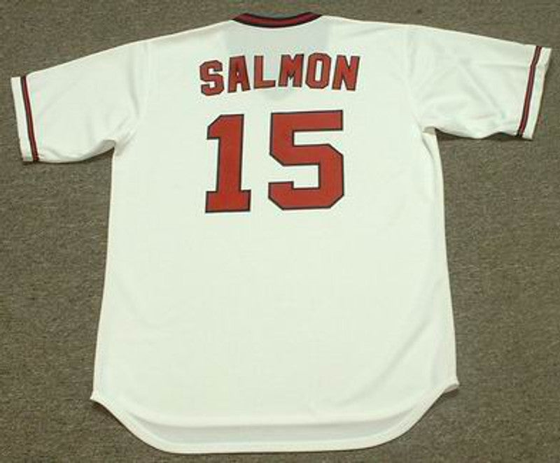 Tim Salmon California Angels Cooperstown Throwback Home Baseball Stitched Jersey jersey front view