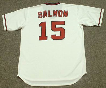 Tim Salmon California Angels Cooperstown Throwback Home Baseball Stitched Jersey jersey front view