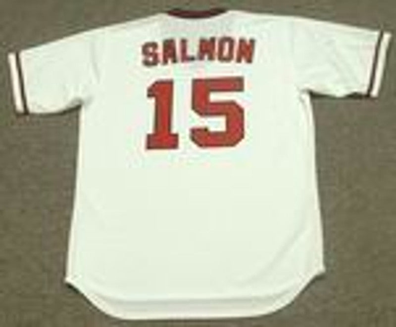 Tim Salmon California Angels Cooperstown Throwback Home Baseball Stitched Jersey jersey front view