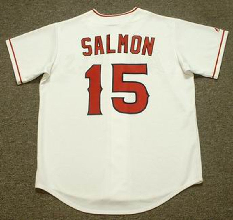 Tim Salmon Anaheim Angels 2002 Home Throwback Baseball Jersey jersey front view